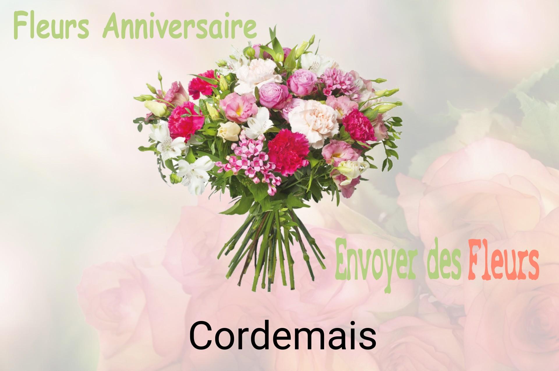 Bouquet de fleurs d’anniversaire livré à Cordemais