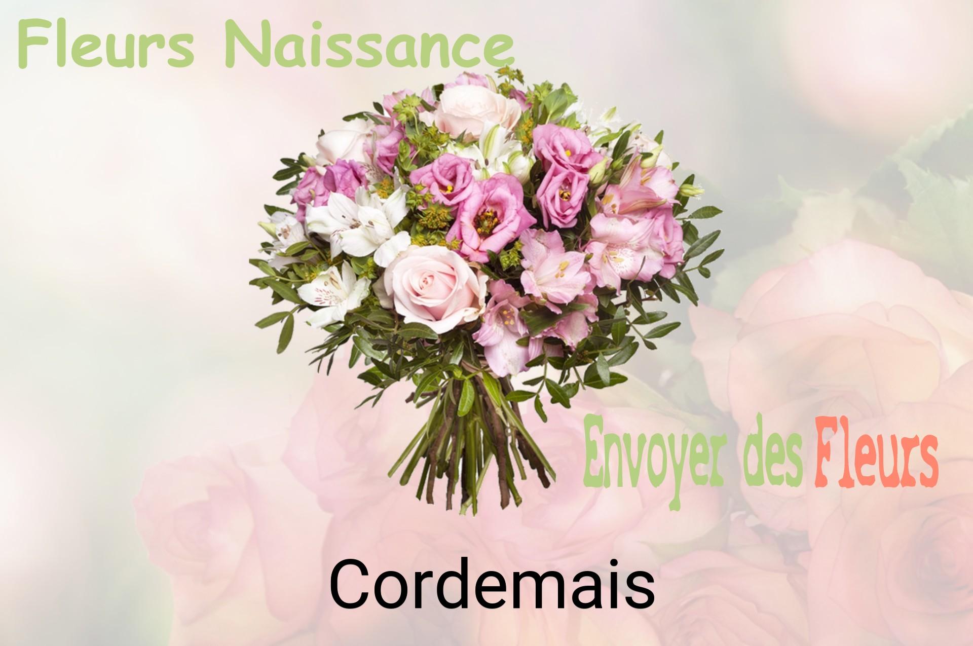 Bouquet de fleurs de naissance livré à Cordemais